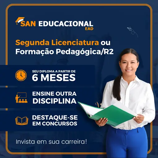 San Educacional EAD | Segunda Licenciatura, Formação Pedagógica R2 ...